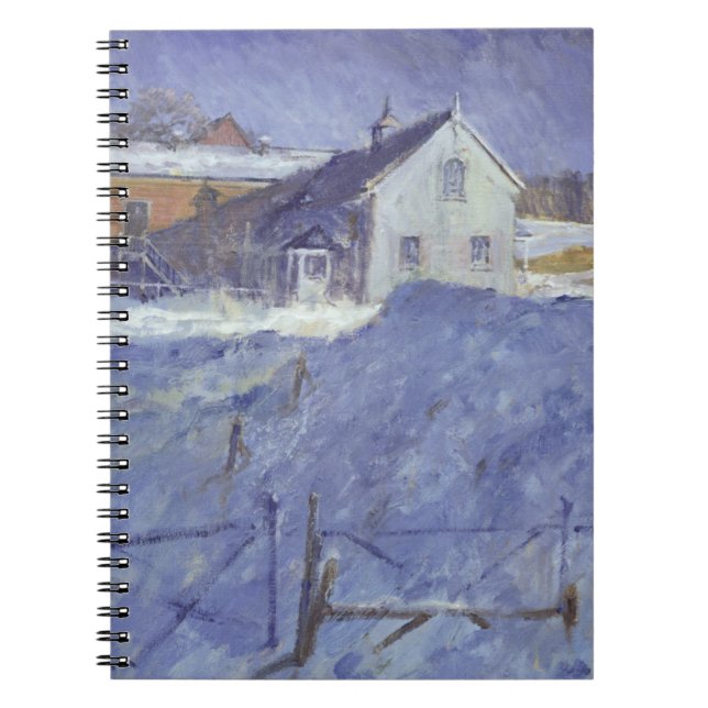 Winter am silbernen Häuschen Notizblock (Vorderseite)