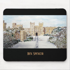 Winter am Windsor Castle Landschaftsbild Mousepad