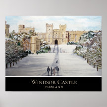 Winter am Windsor Castle Landschaftsbild