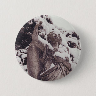 Winter Angel Button