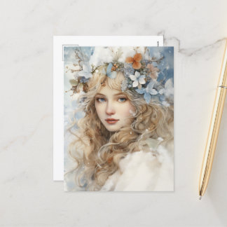 Winter Angel Feiertagspostkarte