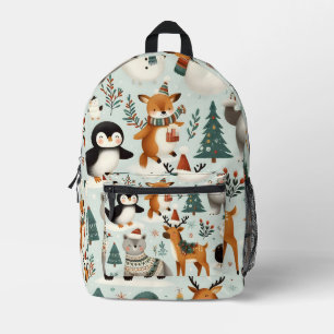 Winter Animals Bedruckter Rucksack