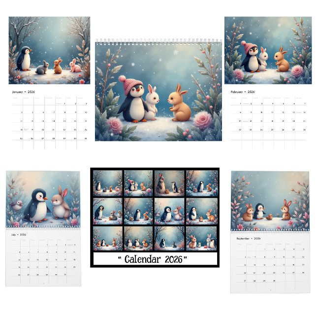 Winter Animals Calendar Kalender (Von Creator hochgeladen)