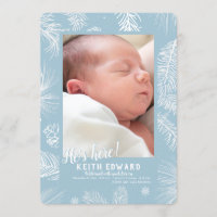 Winter Ankunft Foto Geburtshaus Ankündigung