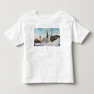 Winter-Ansicht von Steadman Allee umfaßt im Schne Kleinkind T-shirt
