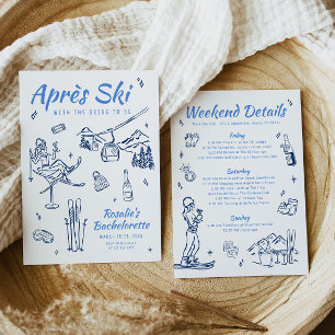 Winter Apres Ski Bachelorette Einladung