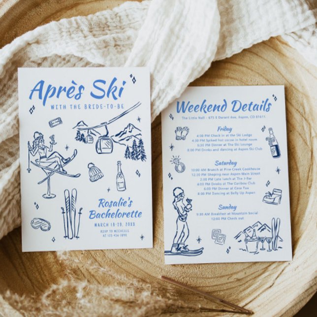 Winter Apres Ski Bachelorette Einladung (Von Creator hochgeladen)