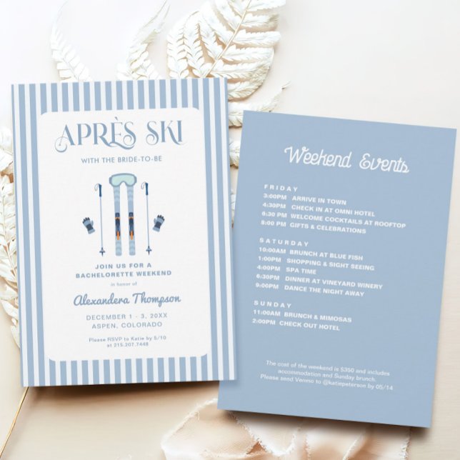Winter Apres Ski Junggeselinnen-Abschied Einladung (Von Creator hochgeladen)
