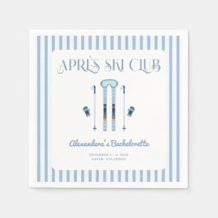 Winter Après-Ski-Junggesellinnenabschiedsparty Serviette