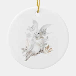 Winter Arctic Snow Owl Ornament