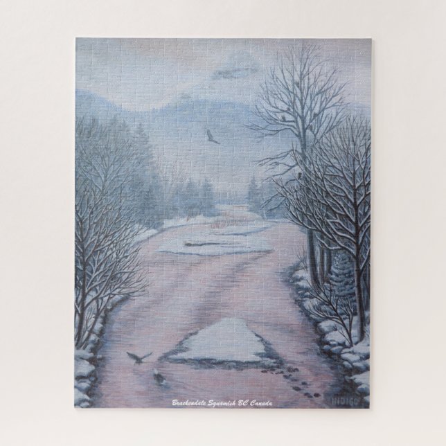Winter Art Puzzle Winter Landschaft Ristorante da  (Vertikal)