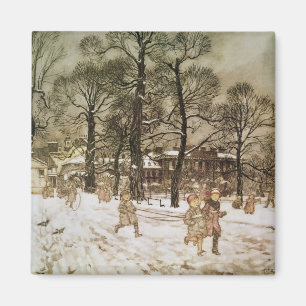 Winter Arthurs Rackham in Kensington-Gärten von Magnet