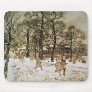 Winter Arthurs Rackham   in Kensington-Gärten von Mousepad