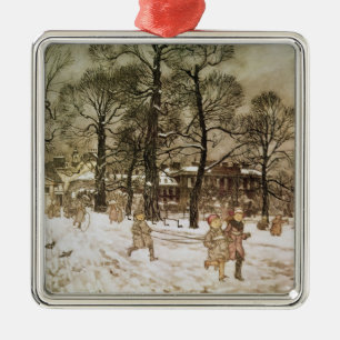 Winter Arthurs Rackham   in Kensington-Gärten von Silbernes Ornament