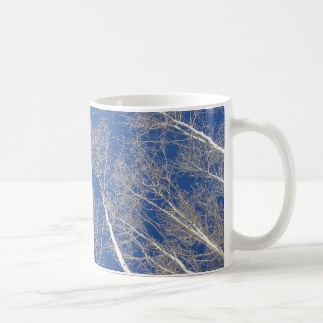 Winter Aspen Trees Tasse (Rechts)