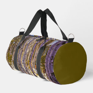 Winter-Aspenwald – Violett, Grün, Gelb Duffle Bag