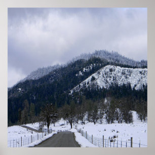 Winter auf dem Land.... Poster