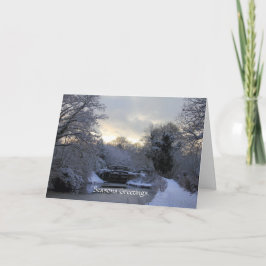 Winter auf der Basingstoke Kanal-Karte Feiertagskarte