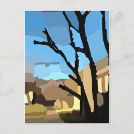 Winter auf der Cherry Tree Street Postkarte