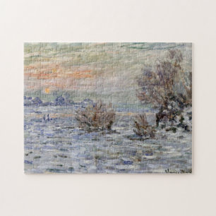 Winter auf der Seine, Lavacourt Monet Kunstvoll wa Puzzle