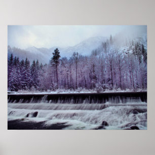 Winter auf der Wenatchee Poster