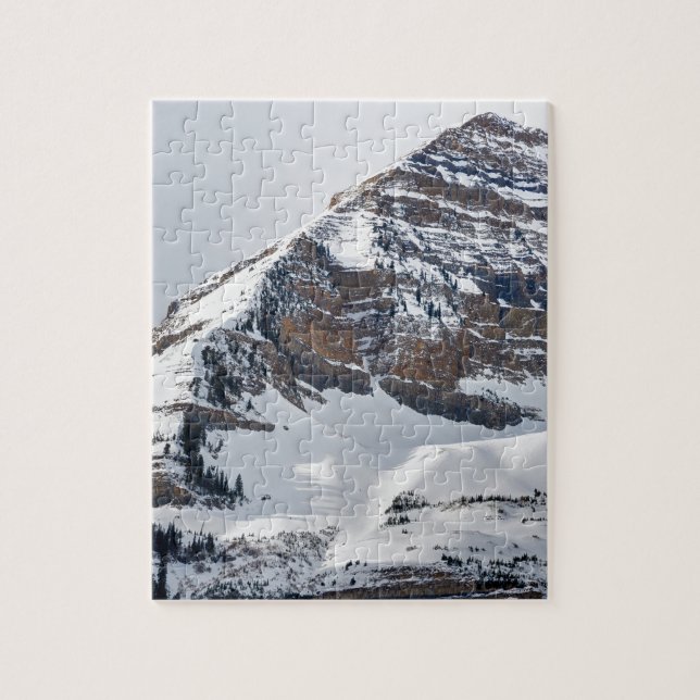Winter auf Mt Timpanogos - Sundance - Utah Puzzle (Vertikal)