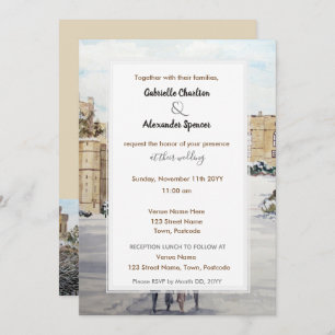 Winter auf Schloss Windsor Einladung Hochzeit