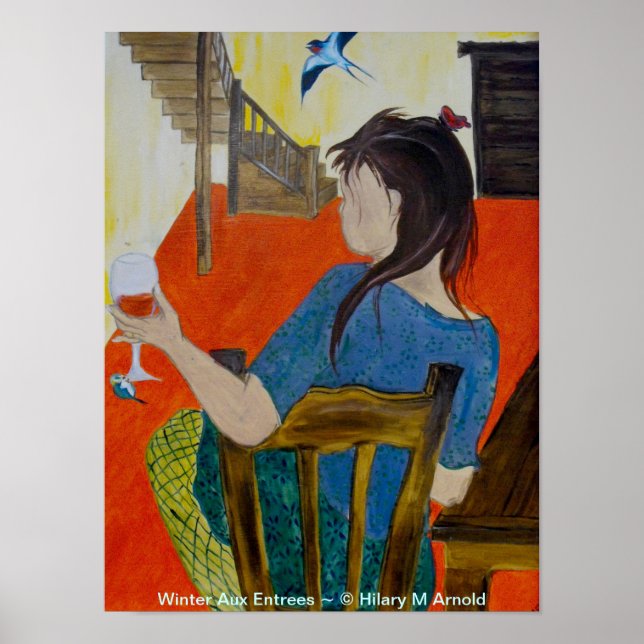 Winter Aux Entree Originale Kunstdrucke Poster (Vorne)