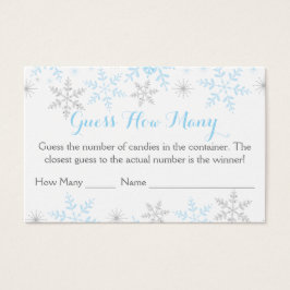 Winter Baby Boy Dusche schätzt wie viele Spiele