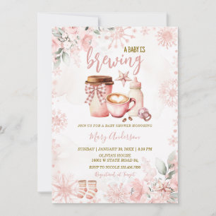 Winter-Baby-braut-Baby-Shower-Einladung Einladung