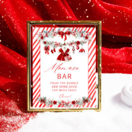 Winter Baby Clothes Girl Babydusche Momosa Bar Poster