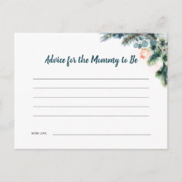 Winter Baby Duschberatungskarte Postkarte