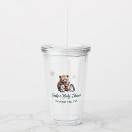 Winter Baby Dusche Acrylic Tumbler Acryltrinkbecher