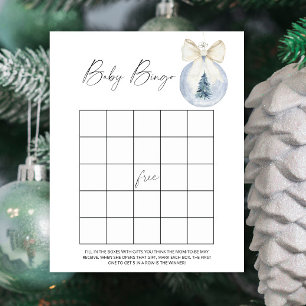 Winter Baby Dusche Baby Bingo Spiel
