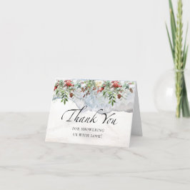 Winter Baby Dusche. Baby es ist kalt draußen Dankeskarte