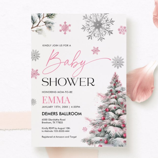 Winter Baby Dusche Einladung (Von Creator hochgeladen)