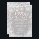 Winter Baby Dusche Einladung Rustikale Winterdusch<br><div class="desc">Einladung zur Winterdusche.  
Alle Designs sind © PIXEL PERFEKTION PARTY LTD</div>
