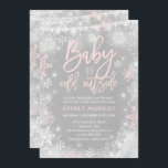 Winter Baby Dusche Einladung Rustikale Winterdusch<br><div class="desc">Einladung zur Winterdusche.  
Alle Designs sind © PIXEL PERFEKTION PARTY LTD</div>