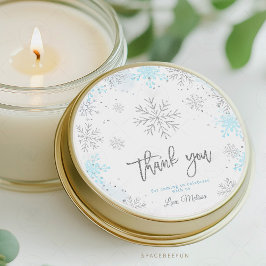 Winter Baby Dusche Es ist kalt draußen Runder Aufkleber