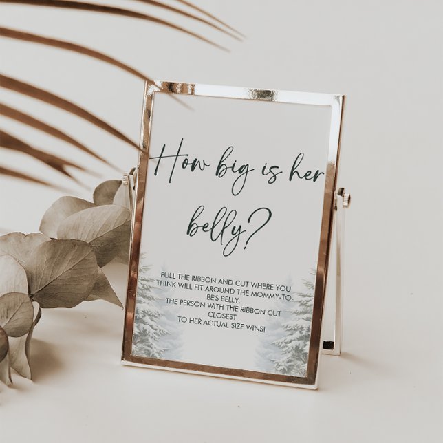 Winter Baby Dusche wie groß ist ihr Bauchspielzeic Poster (Von Creator hochgeladen)