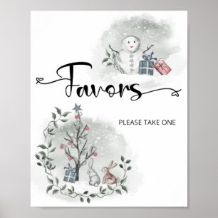 Winter Baby-Duschfavoriten Poster