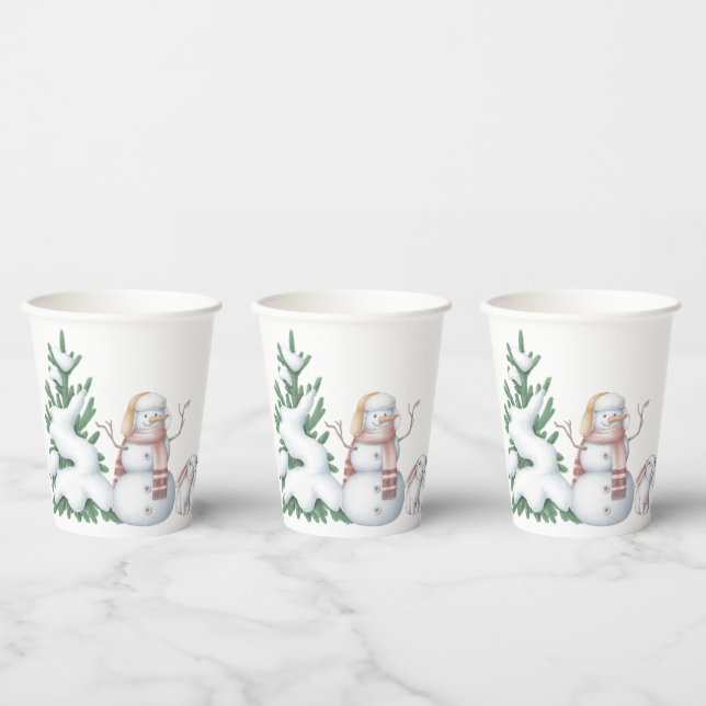 Winter Baby Duschpapier Cups Pappbecher (Multi)