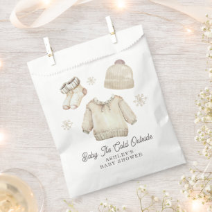 Winter Baby Es ist kalt draußen Baby Shower Schnee Geschenktütchen