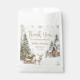 Winter Baby Es ist kalt, Schneeflocken Babydusche Geschenktütchen