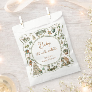 Winter Baby es ist kalte Außendusche Geschenktütchen