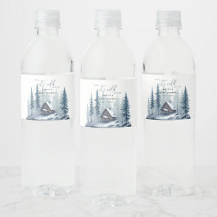 Winter Baby Es ist kalte Außendusche Wasserflaschenetikett