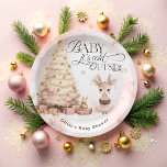 Winter Baby Girl Deer Baby Shooter Teller<br><div class="desc">Die Winter Baby Girl Deer Baby Shower Paper Teller sind die perfekte Mischung aus Winterzauber und sanfter Eleganz und schaffen ein bezauberndes und herzliches Design. Adorable Hirsche, zart illustriert in einer rot-rosa Farbpalette, die dem Winterthema Wärme verleiht. Das Hirsche verkörpert Süße und Unschuld und ist somit ein ideales Symbol für...</div>