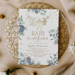 Winter Baby It's Cold Outside Babyparty Einladung