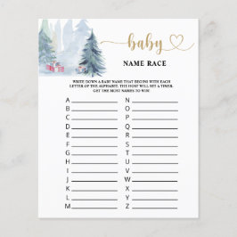 Winter Baby-Name-Rennen