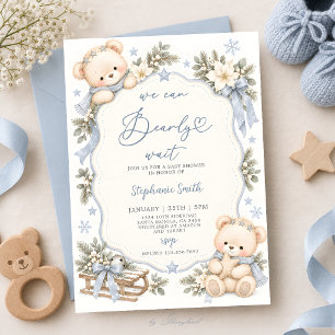 Winter-Baby-Party-Einladung für Jungen Einladung